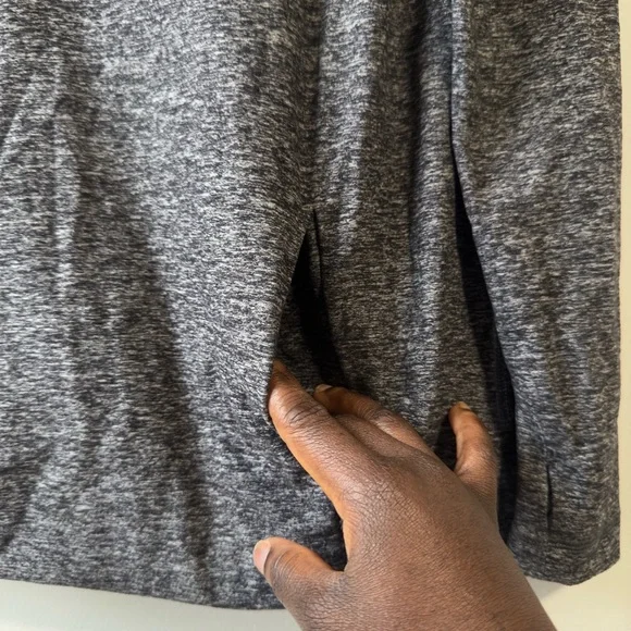 Lululemon Make a Move Cowl Neck Long Sleeve Charcoal Gray Women's Sweater Sz 6 - Picture 3 of 8